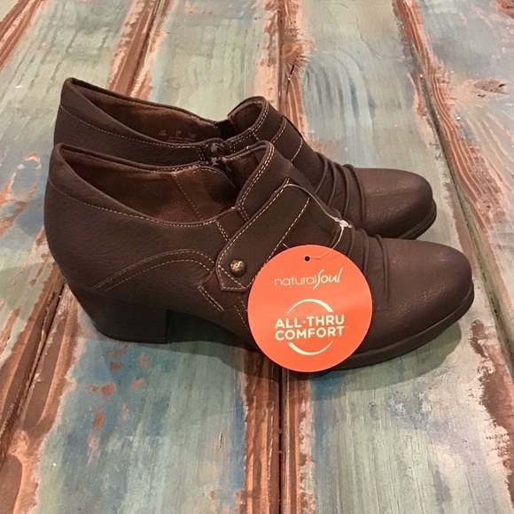 SOUL NWT Naturalizer Kariano Bootie Size 7 Ankle Boots Brown Comfort Shoes - Picture 11 of 11
